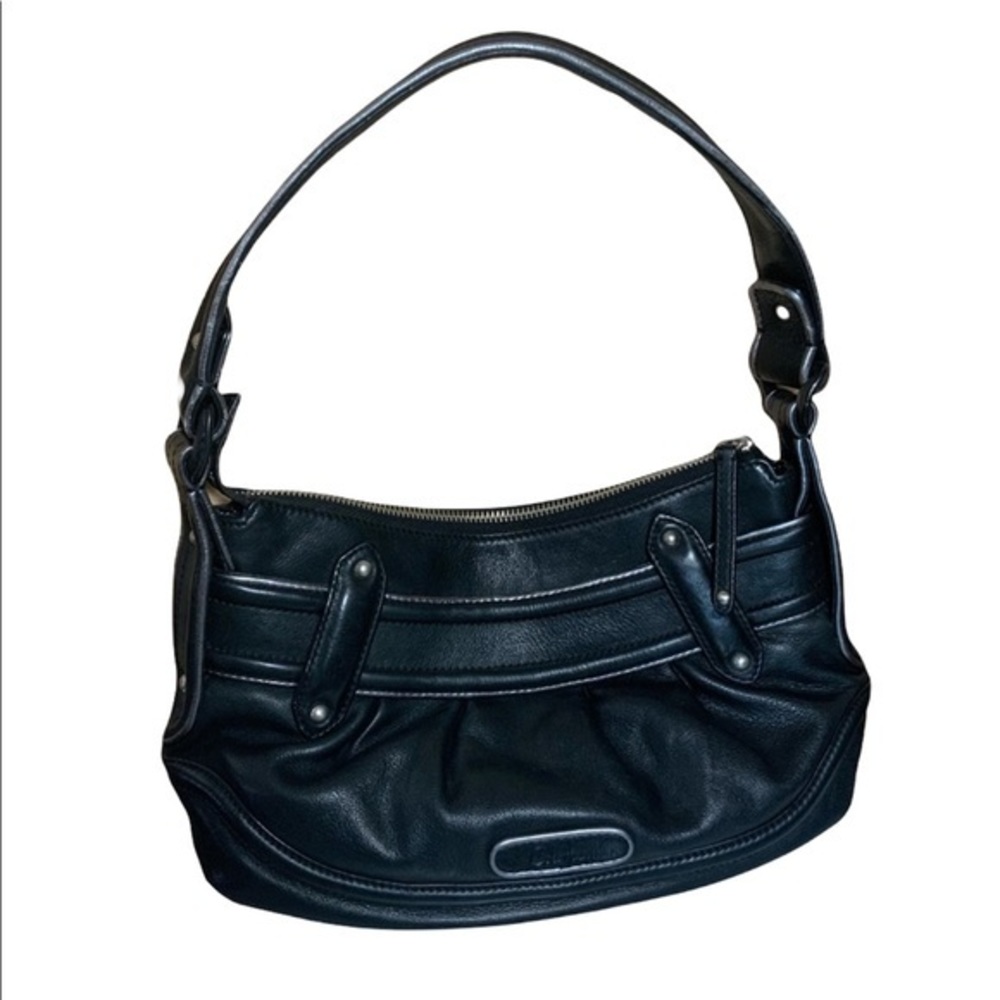 Cole Haan Hobo black / gray leather purse 12X7X4